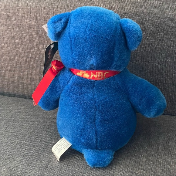 Vintage NBC Experience Teddy Bear Plush Blue Stuffed Animal 1994 Promo Network - Picture 5 of 9